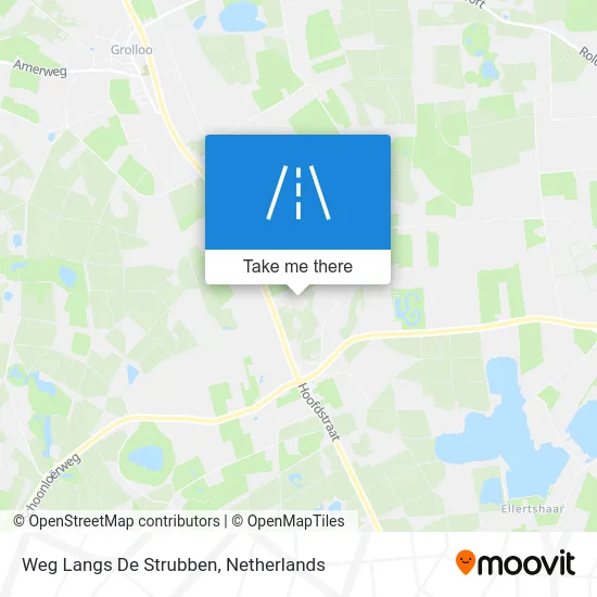 Weg Langs De Strubben map