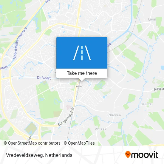 Vredeveldseweg map