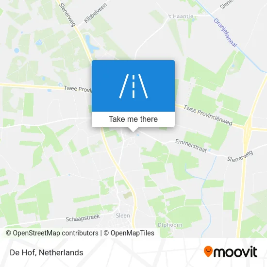 De Hof map