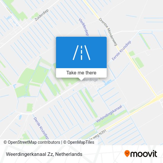 Weerdingerkanaal Zz map