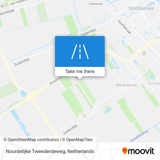 Noordelijke Tweederdeweg map