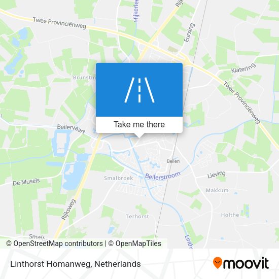 Linthorst Homanweg map