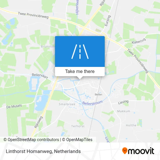Linthorst Homanweg map