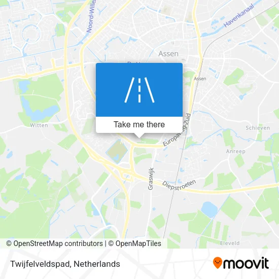 Twijfelveldspad map