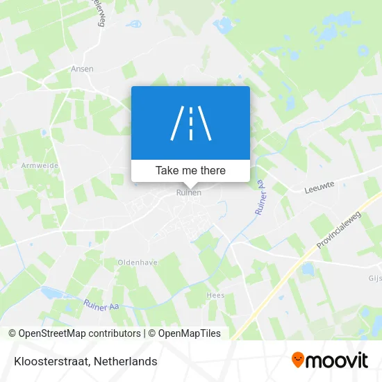 Kloosterstraat map