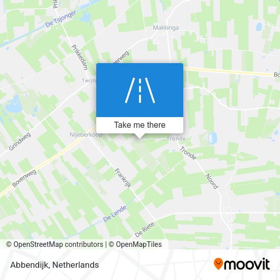 Abbendijk map