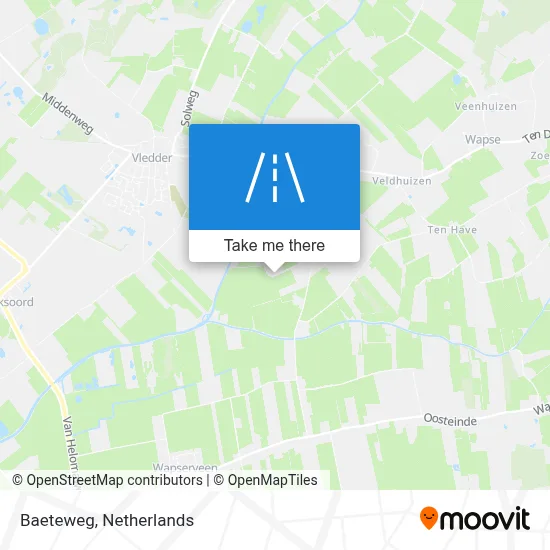 Baeteweg map