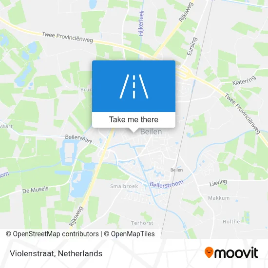 Violenstraat map