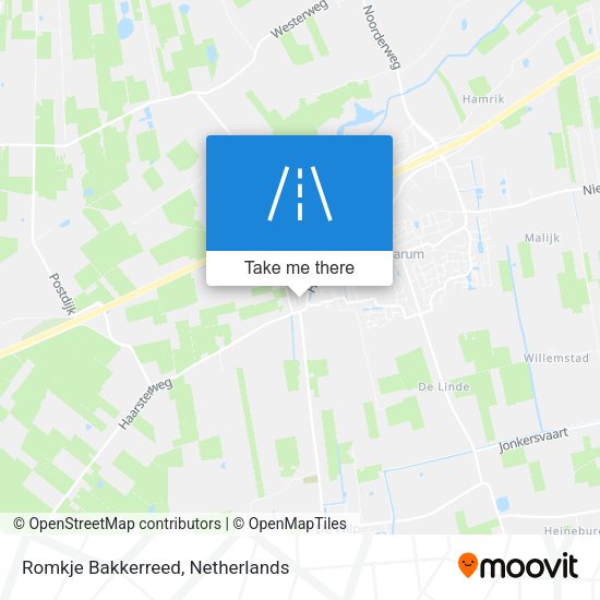 Romkje Bakkerreed map