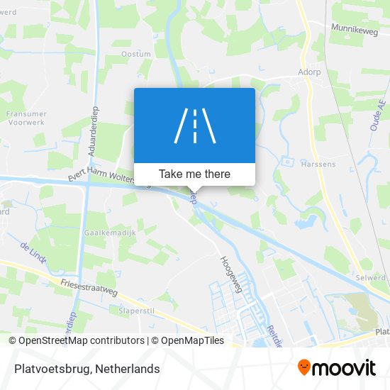 Platvoetsbrug map