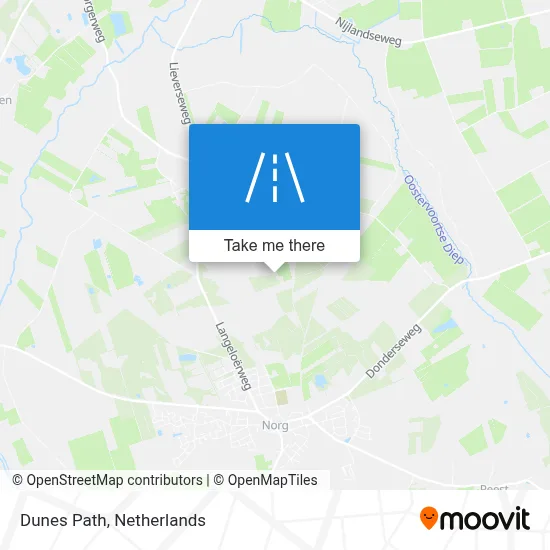 Duinenpad map