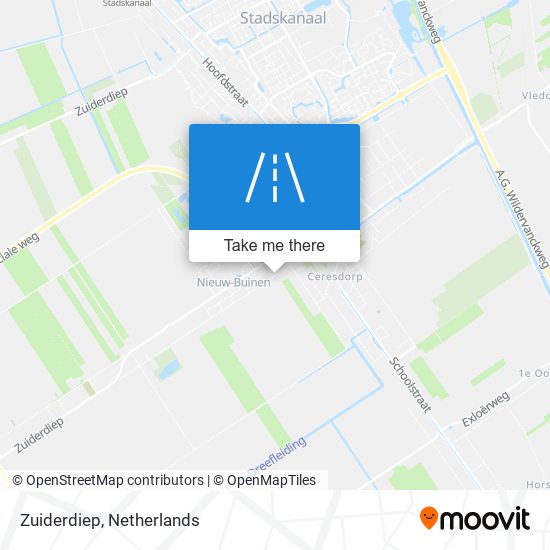 Zuiderdiep map