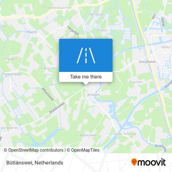 Bûtlânswei map