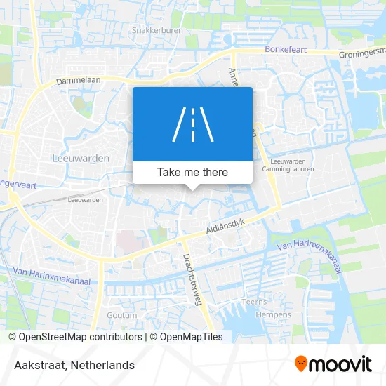 Aakstraat map