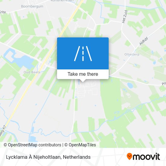Lycklama À Nijeholtlaan map