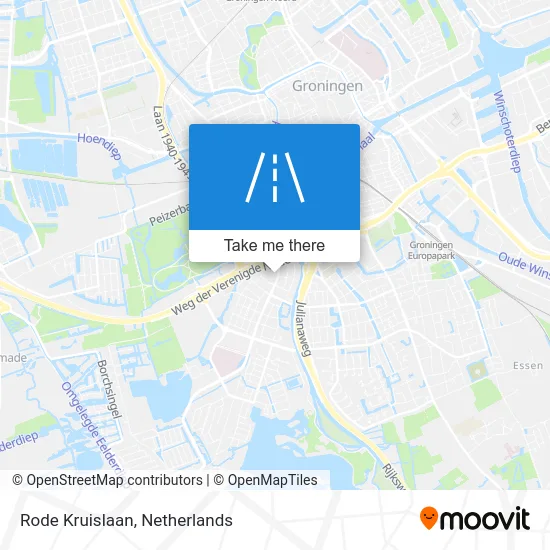 Rode Kruislaan Karte