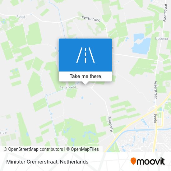 Minister Cremerstraat map