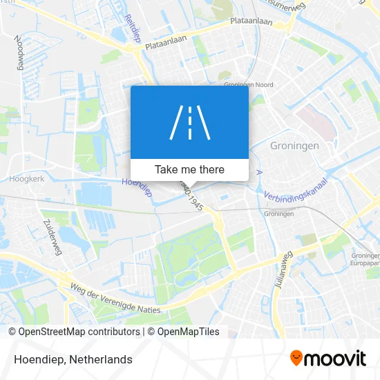 Hoendiep map