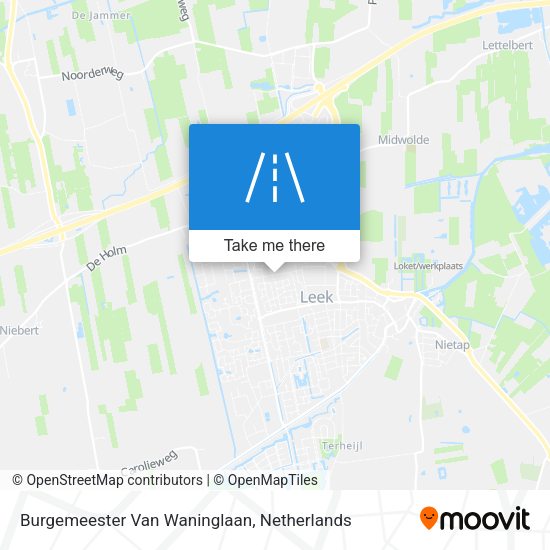 Burgemeester Van Waninglaan map
