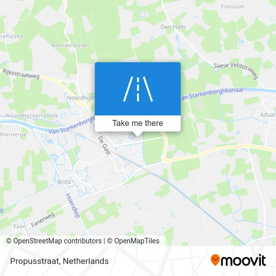 Propusstraat map