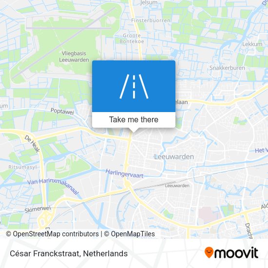 César Franckstraat map