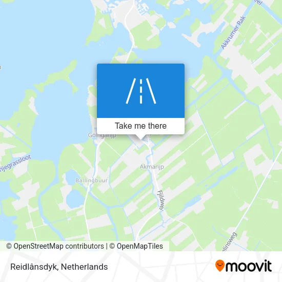 Reidlânsdyk map