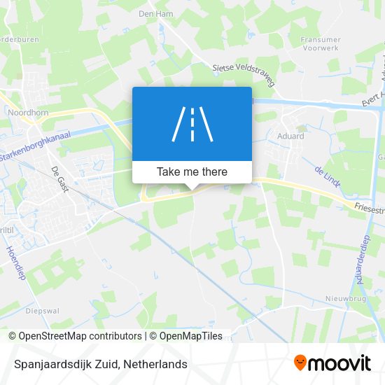 Spanjaardsdijk Zuid map