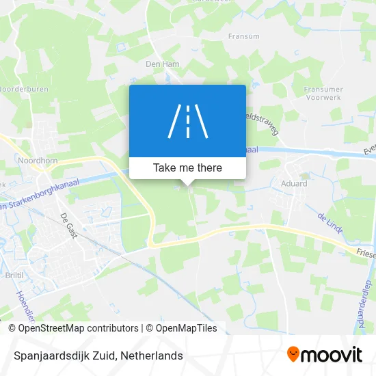 Spanjaardsdijk Zuid map