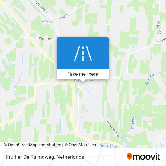 Fruitier De Talmaweg map