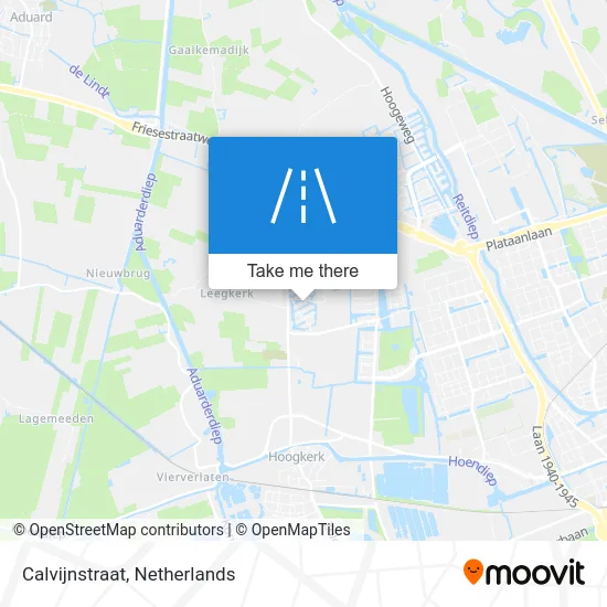 Calvijnstraat map