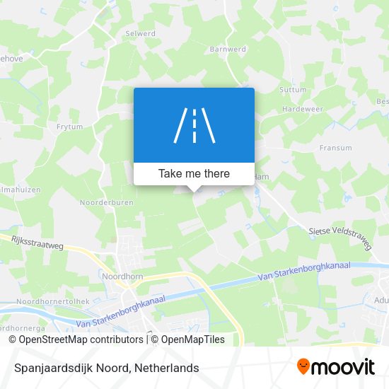 Spanjaardsdijk Noord map