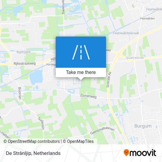 De Strânljip map