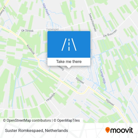 Suster Romkespaed map
