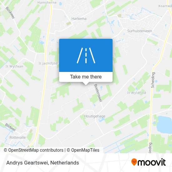 Andrys Geartswei map