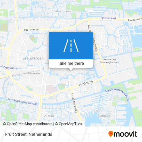 Fruitstraat map