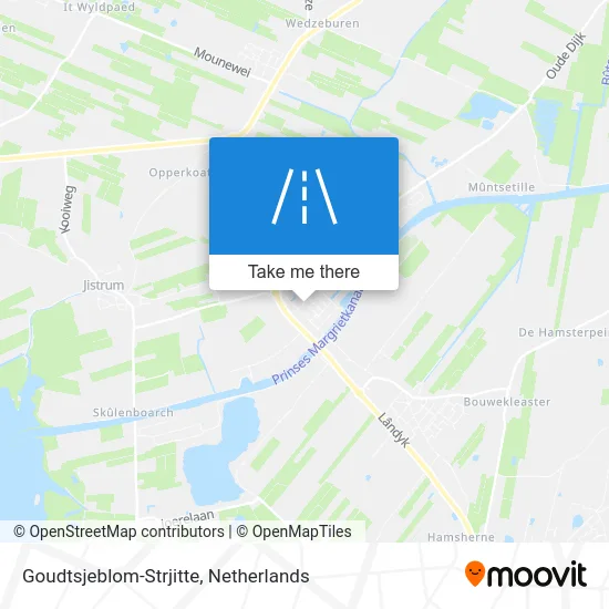 Goudtsjeblom-Strjitte map