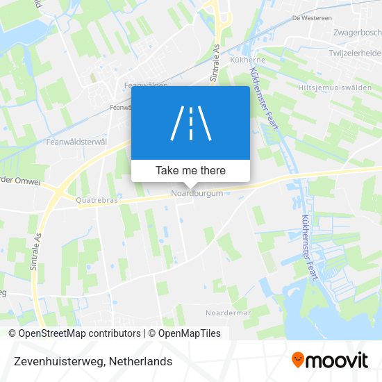Zevenhuisterweg map