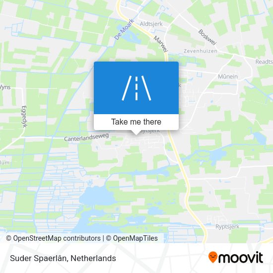 Suder Spaerlân map