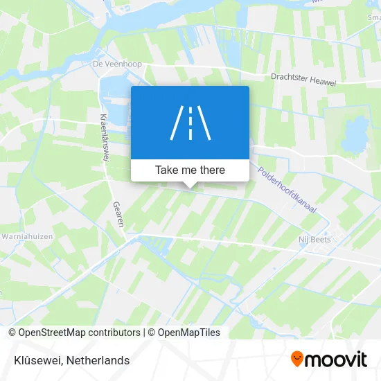 Klûsewei map