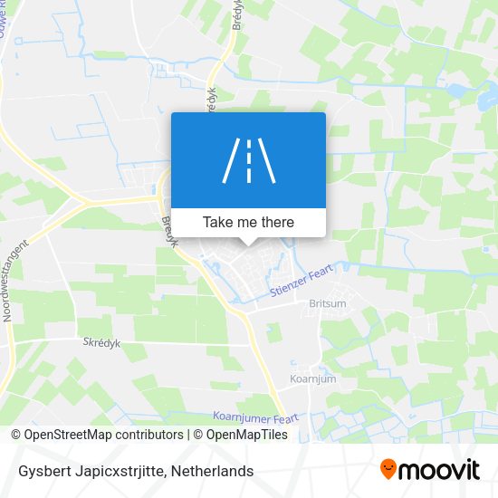 Gysbert Japicxstrjitte map