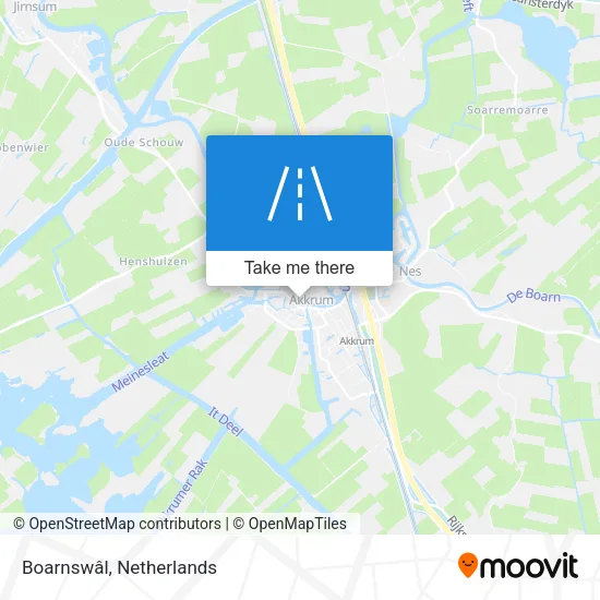 Boarnswâl map
