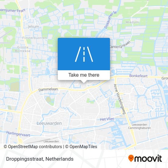 Droppingsstraat map