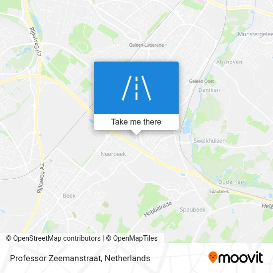 Professor Zeemanstraat map