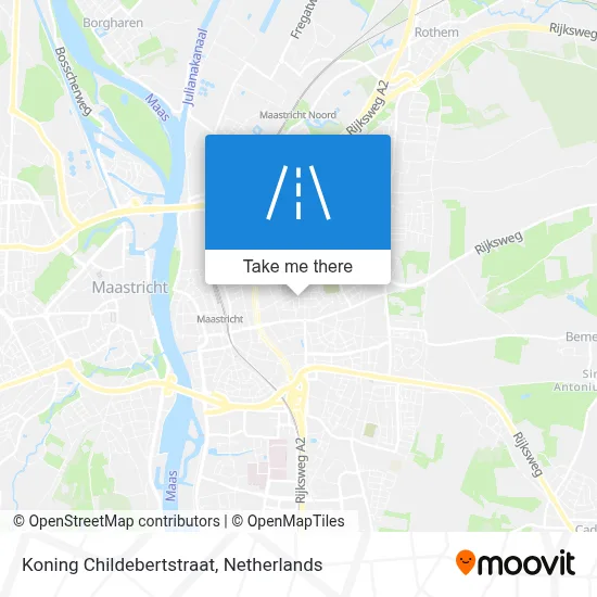 Koning Childebertstraat map