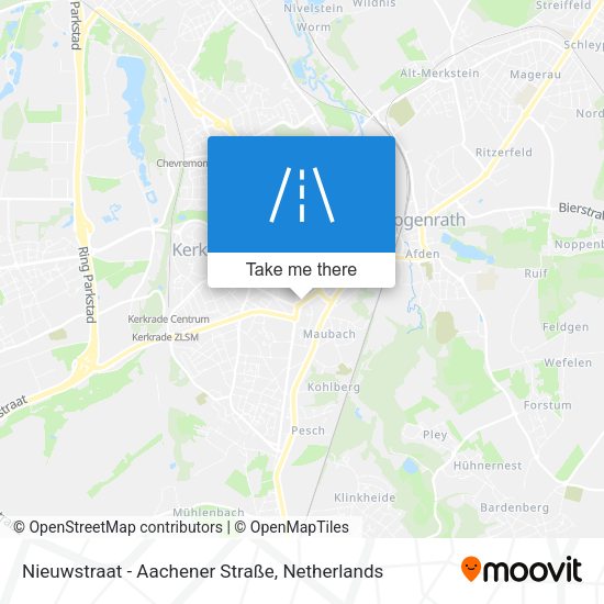 Nieuwstraat - Aachener Straße map