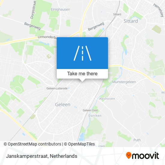 Janskamperstraat Karte