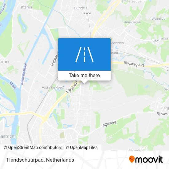 Tiendschuurpad map