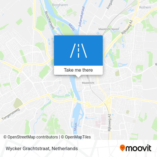 Wycker Grachtstraat map