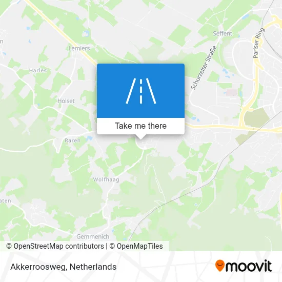 Akkerroosweg map