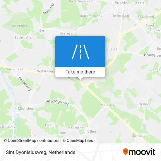Sint Dyonisiusweg map